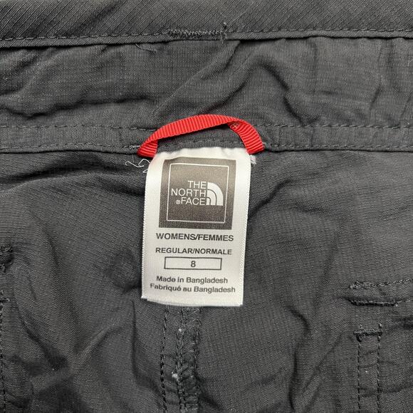 The North Face Pants Womens 8 Black Nylon Hiking Roll-Up Quick Dry Drawstring - Picture 4 of 13